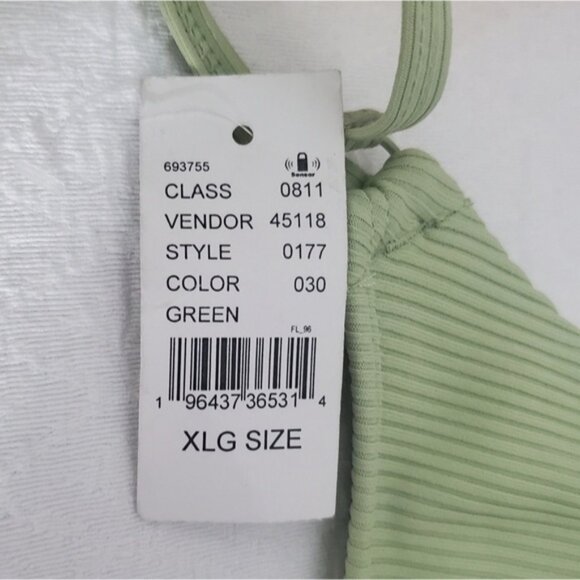 PACSUN Limited Edition Light Green "ALANNA" Ribbed Ring Bikini Bottom - Picture 9 of 14